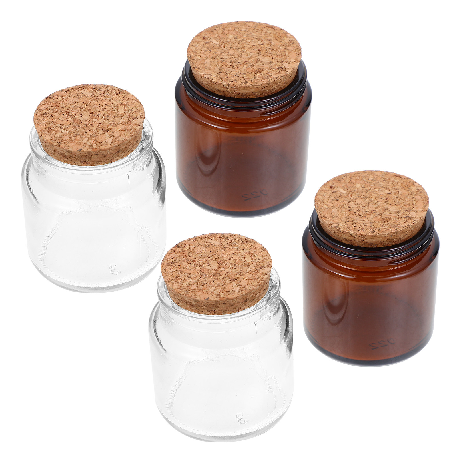 Candle Supplies Glass Jars - 4 pots pour la fabrication de