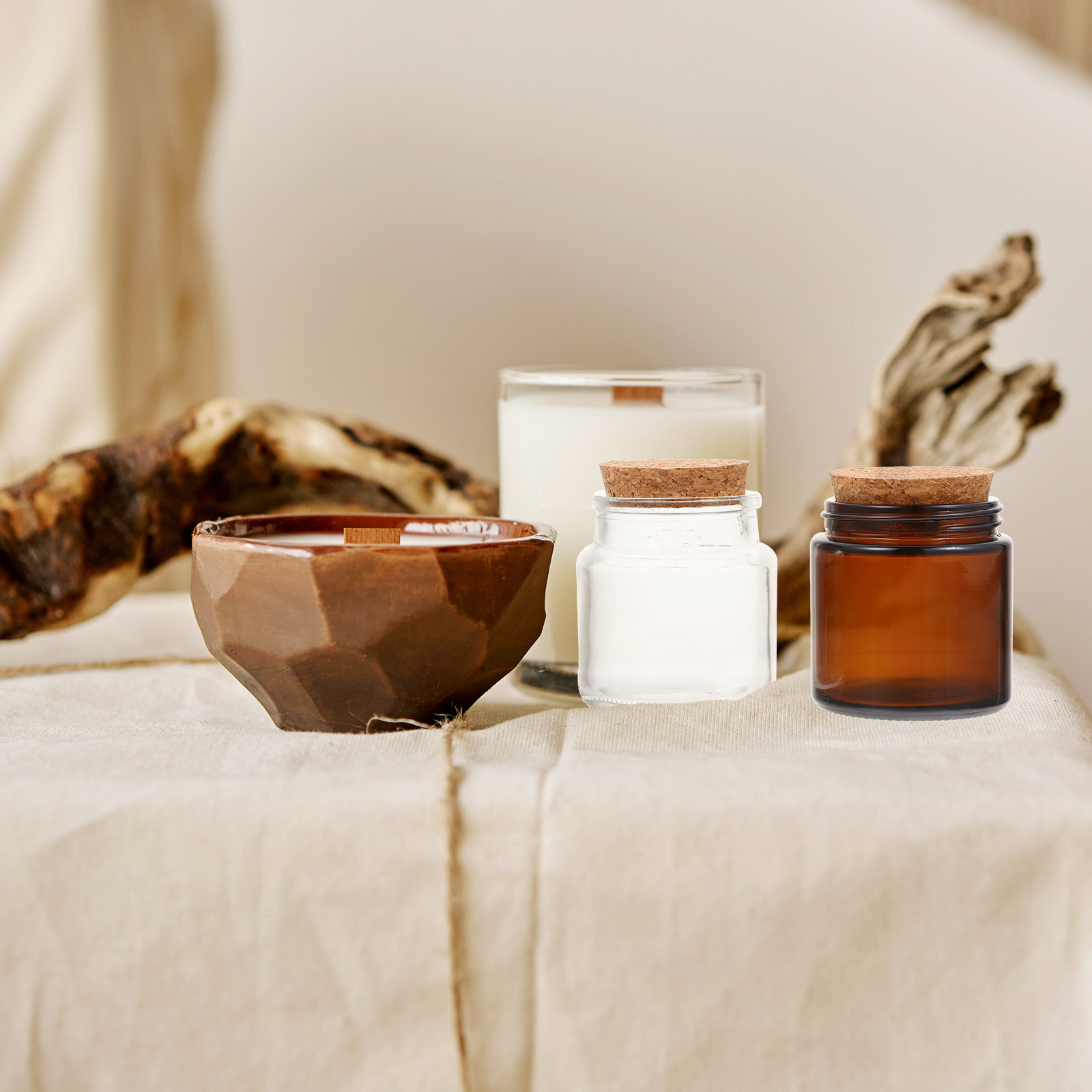 4 pots en verre pour la fabric - Candle Supplies Glass Jars avis et prix