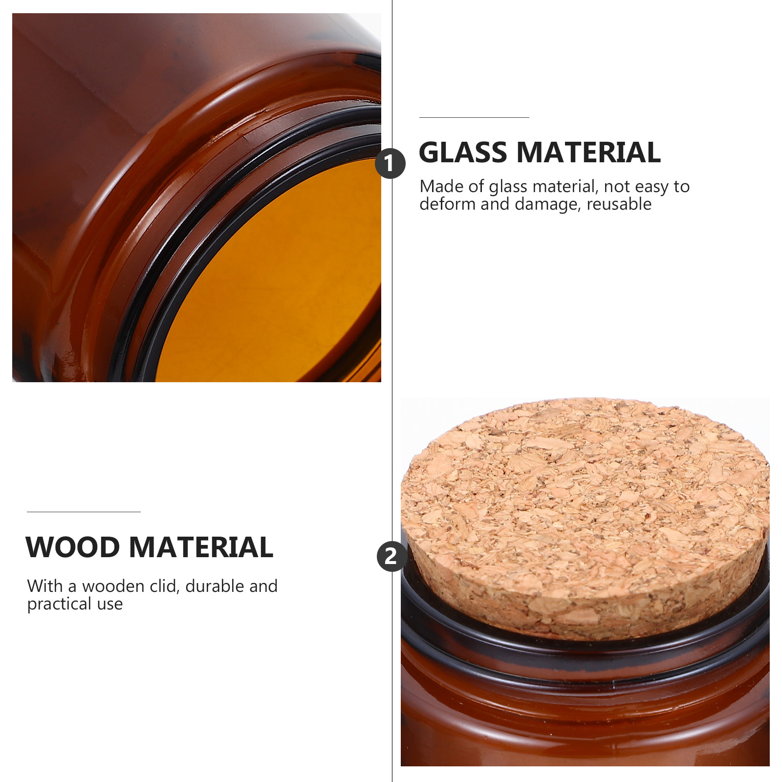 4 pots en verre de qualité sup - Candle Supplies Glass Jars avis et prix